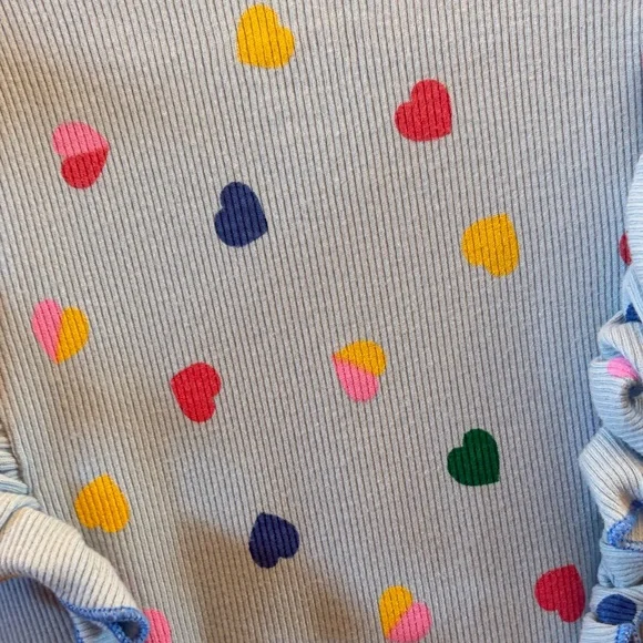 Boden ribbed long sleeve dress with ruffles. - Picture 4 of 5